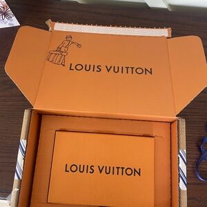 Louis Vuitton Orange and Blue Gift Bag